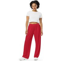 Red Pants - Women Wide Leg Men Christmas Outfit | Etsy (US)