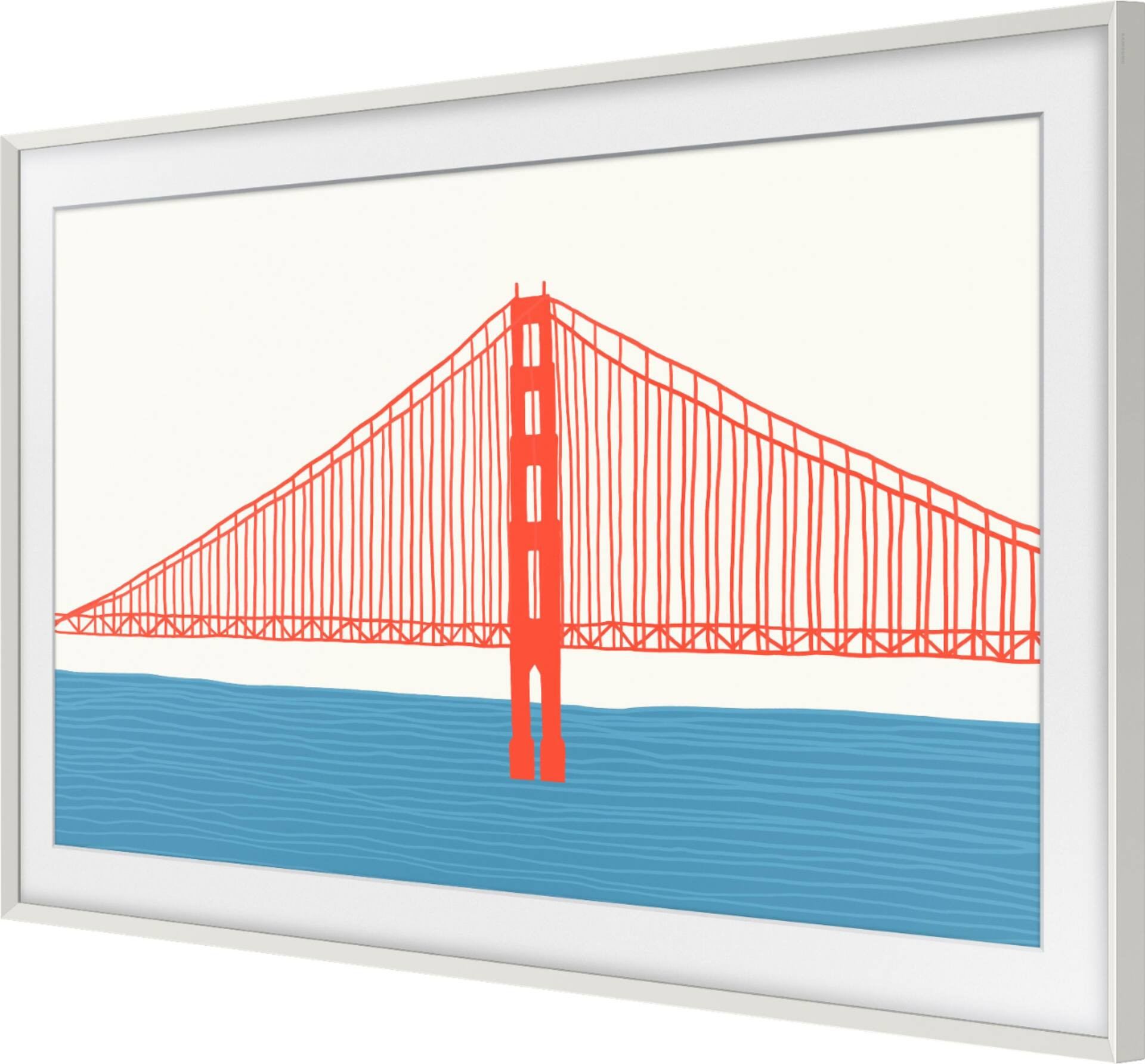 Samsung 65” The Frame Customizable Bezel Beveled White VG-SCFA65WTCZA - Best Buy | Best Buy U.S.