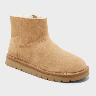 Women's May Suede Booties with Memory Foam Insole - Universal Thread™ | Target