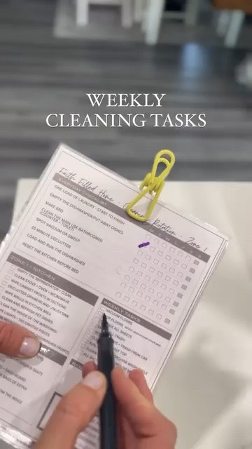 Stay at home mom cleaning schedule and routine. These cards help me stay on track with cleaning and decluttering my house. I love the cards are dry erase so I can use them over and over. Bonus… because the list is not on my phone, I am reducing screen time and not tempted to get distracted before cleaning  

#LTKFamily