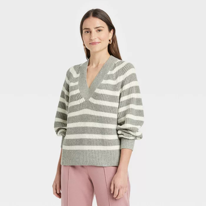 Women's V-Neck Pullover Sweater - A New Day™ | Target