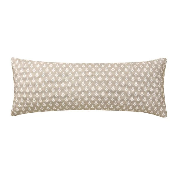 My Texas House 14" x 36" Taupe Block Print Decorative Pillow | Walmart (US)