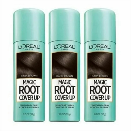 L'Oreal Paris Magic Root Cover Up Gray Concealer Spray, Dark Brown, 3 Pack | Walmart (US)
