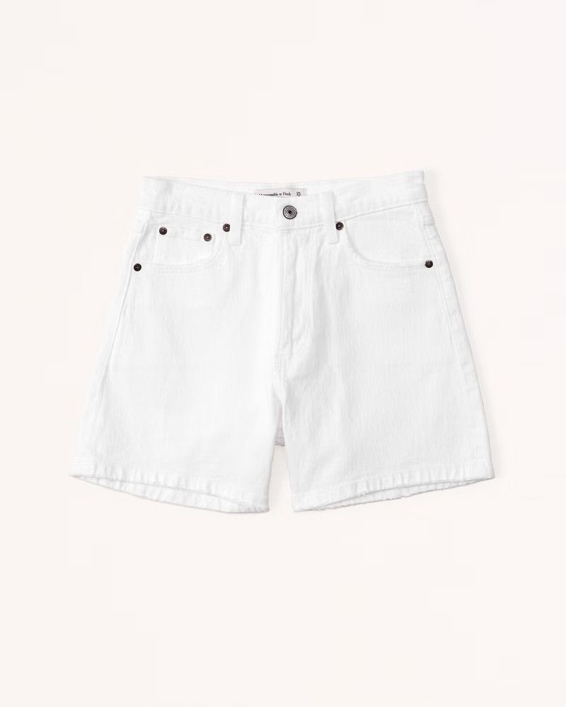 Women's High Rise Dad Short | Women's Bottoms | Abercrombie.com | Abercrombie & Fitch (US)