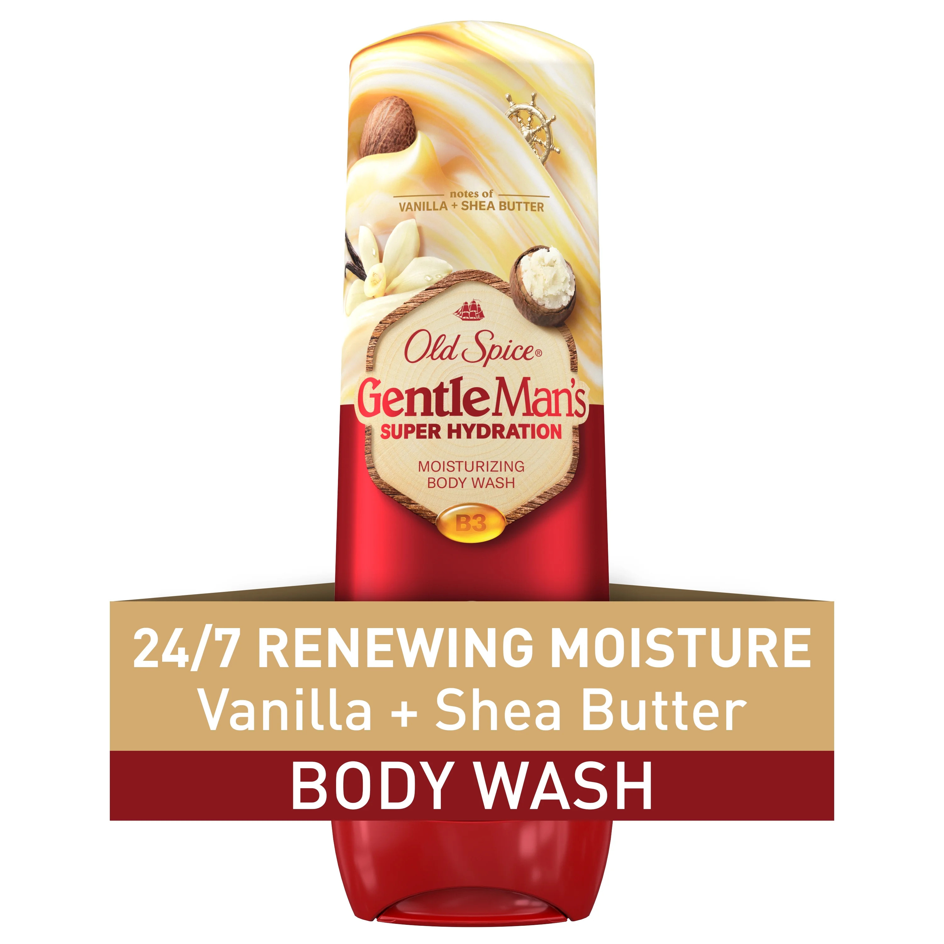 Old Spice Super Hydration Body Wash for Men, Gentleman's Blend, Vanilla + Shea, 20 fl oz | Walmart (US)