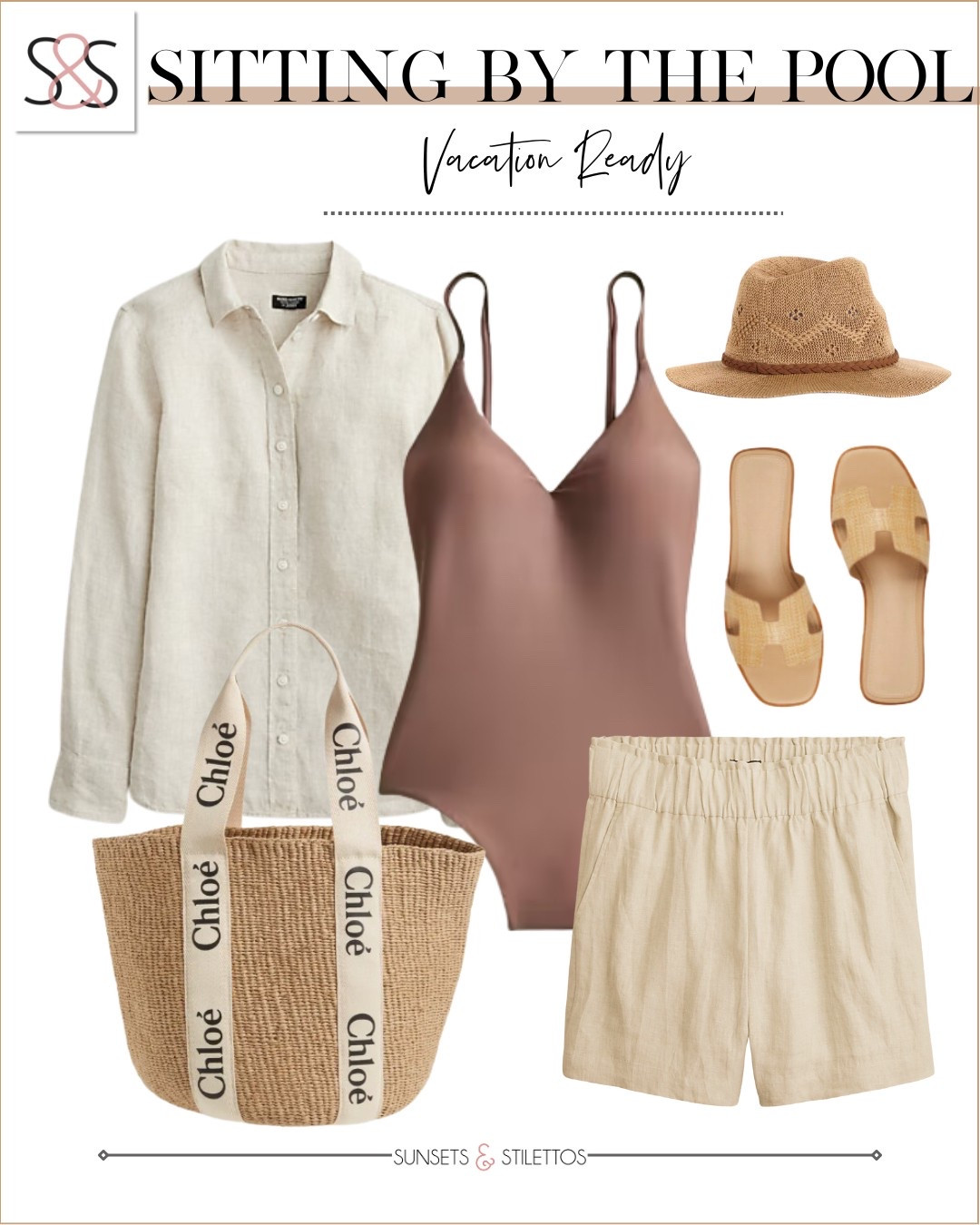 Light layers and luxe neutrals for the ultimate poolside vibe. This set keeps it elevated, effortless, and vacation ready from sunrise to sunset.

Sunsets and Stilettos vacation outfit ideas poolside outfit spring break looks linen shirt and shorts swim coverup beach tote neutral swimwear

#LTKSeasonal #LTKTravel #LTKOver40