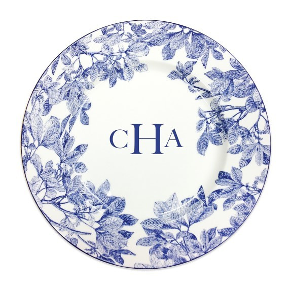 Caskata Arbor Rimmed Charger Plate, Blue | Williams-Sonoma