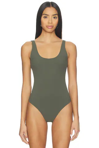 EAVES Nera Bodysuit in Army Green from Revolve.com | Revolve Clothing (Global)