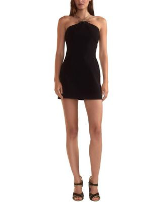 Cynthia Rowley Halter Gold Strap Mini Dress  | Bloomingdale's Women | Bloomingdale's (US)