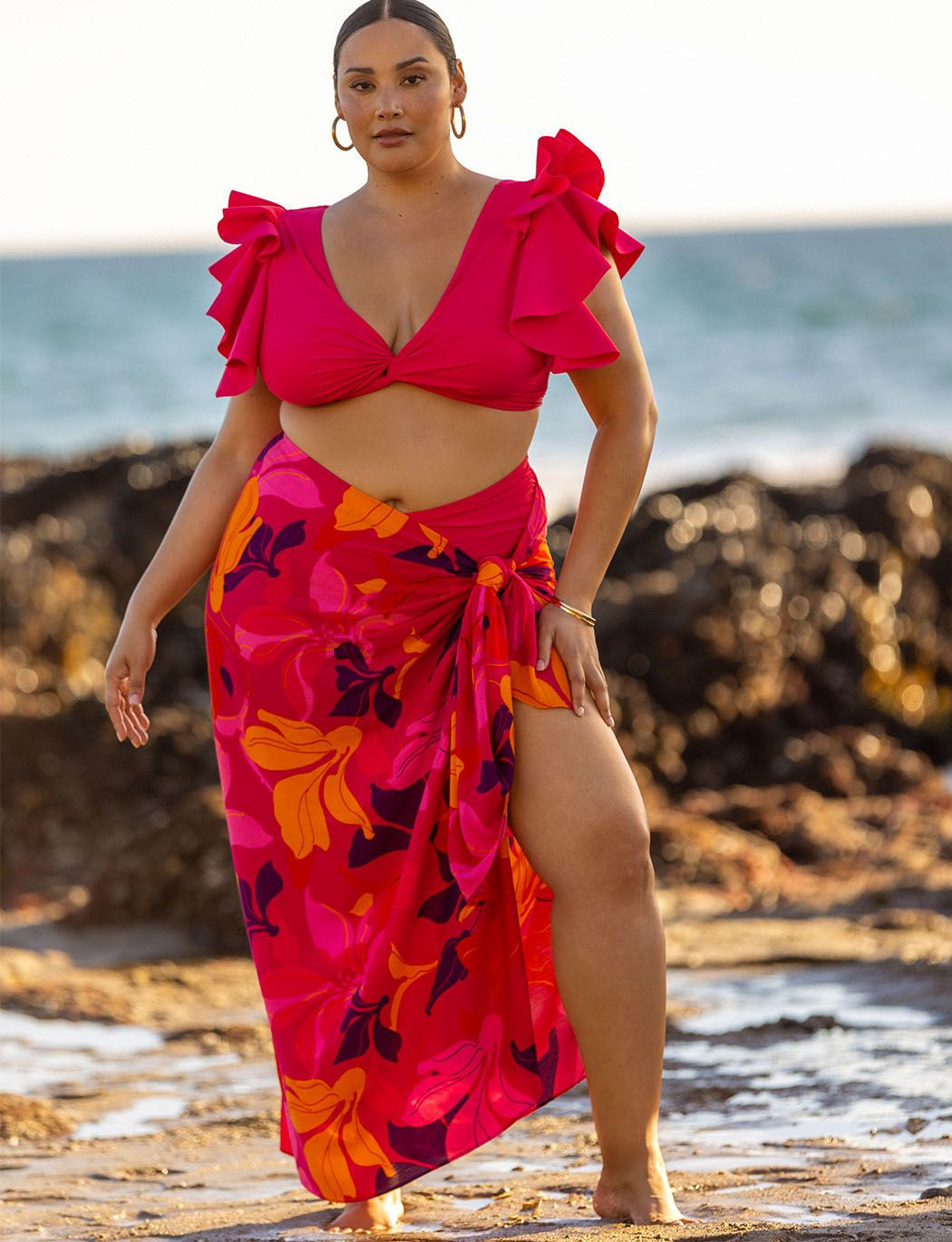 Sarong Wrap Cover Up | Eloquii