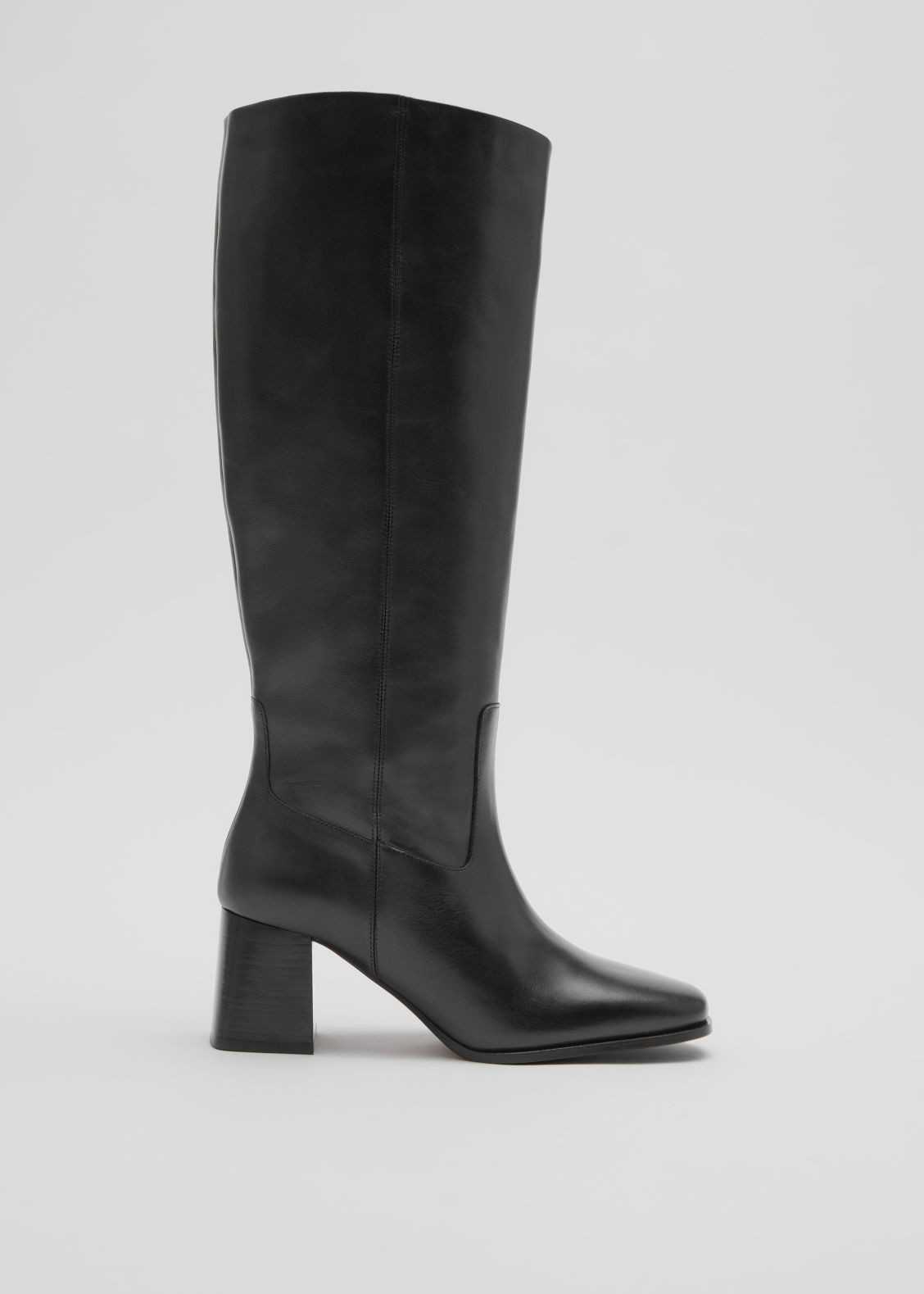 Leather Knee Boots - Black | & Other Stories (EU + UK)