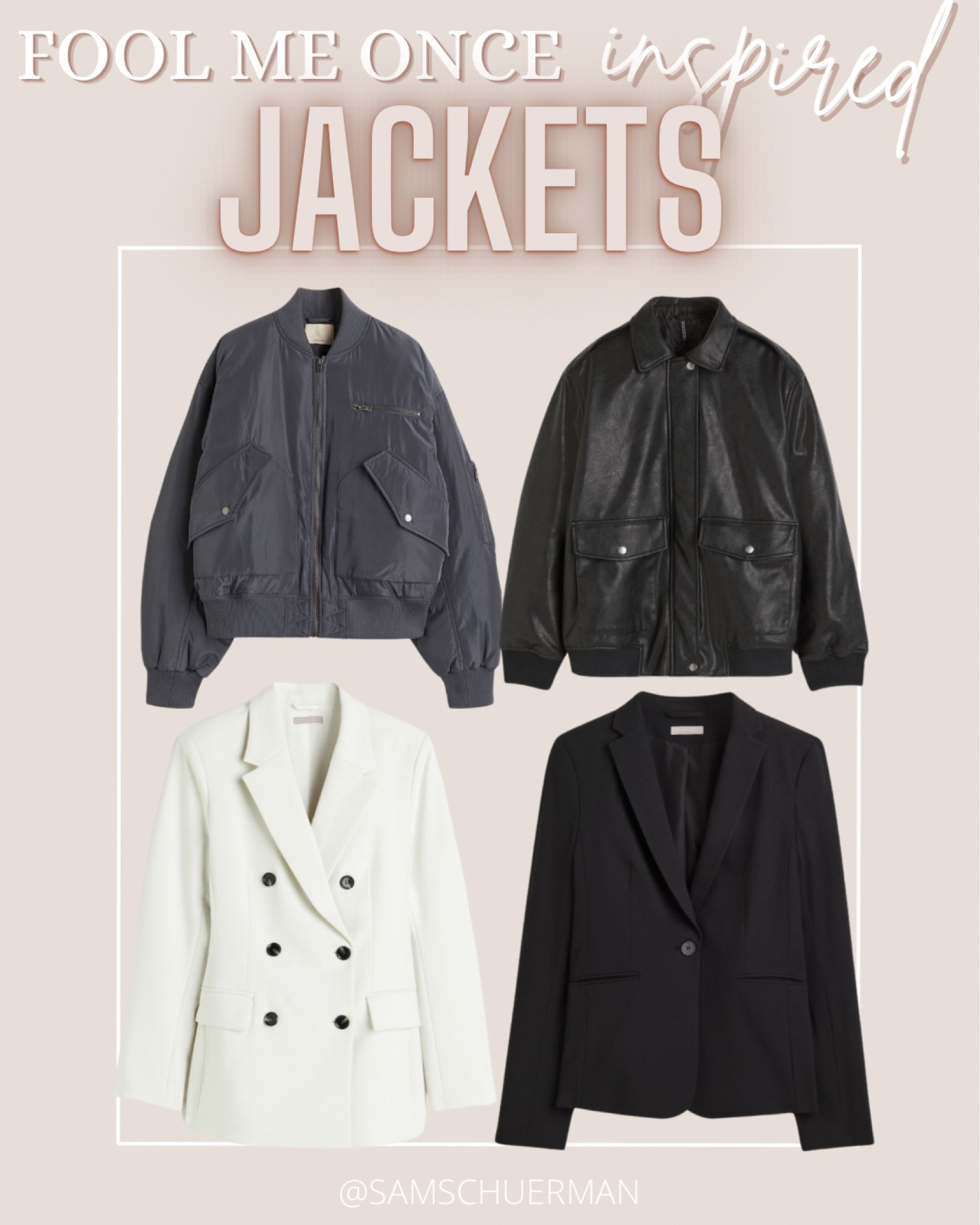 Fool me once inspired jackets 



#LTKsalealert #LTKfindsunder100 #LTKSeasonal