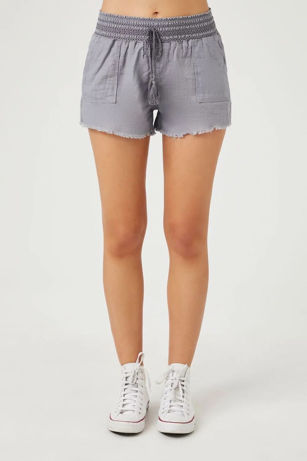 Smocked Tassel Shorts | Forever 21 (US)