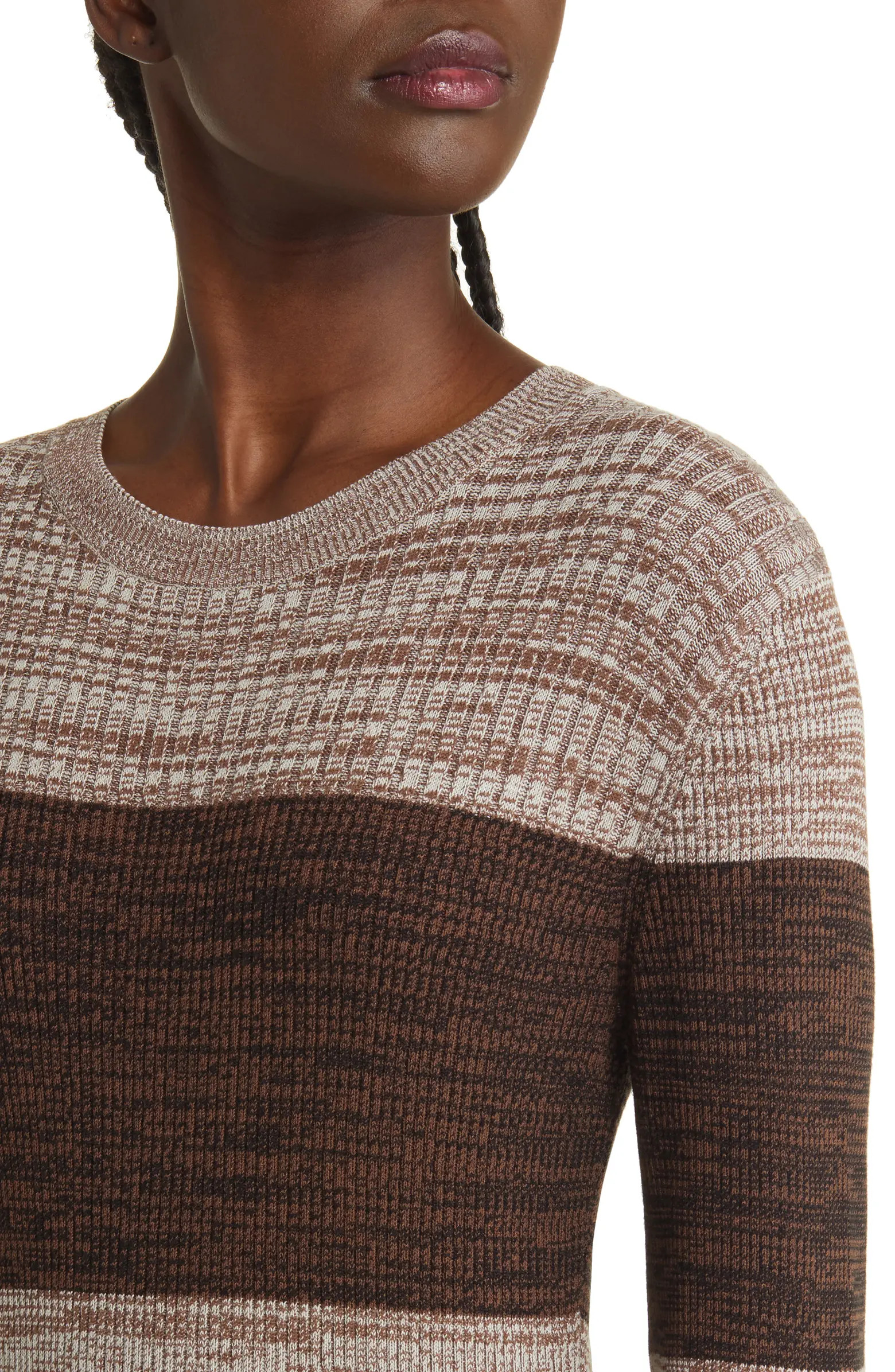 Stripe Long Sleeve Rib Maxi Sweater Dress | Nordstrom