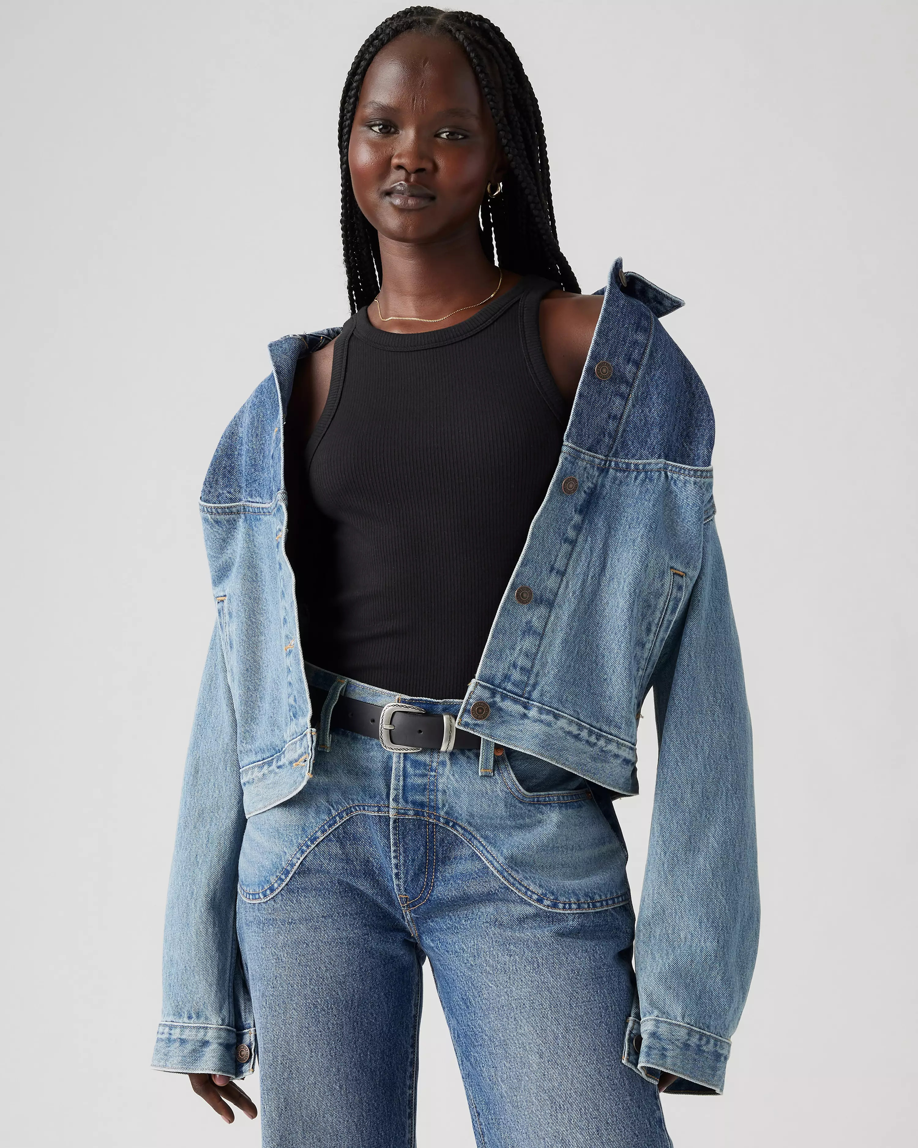 Shrunken '90s Western Trucker Jacket - Medium Wash | Levi's® US | Levi's US