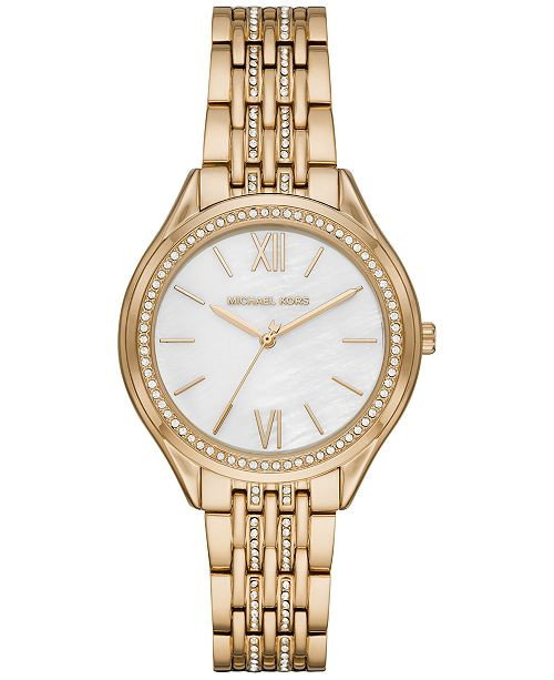 Women's Mindy Gold-Tone Stainless Steel Bracelet Watch 36mm | Macys (US)