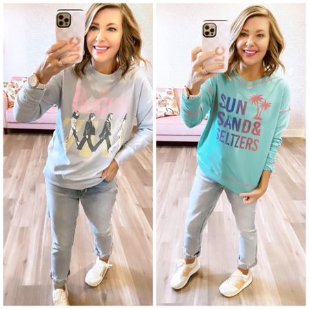 Holy cow! Both of my sweatshirts here are down to $15.50!🛒

Xo, Brooke

#LTKstyletip #LTKSeasonal #LTKGiftGuide