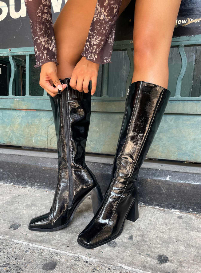 The Jessa Boots Black | Princess Polly US