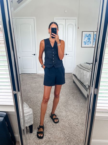 Vest is Zara in a small but linking others
XS shorts 