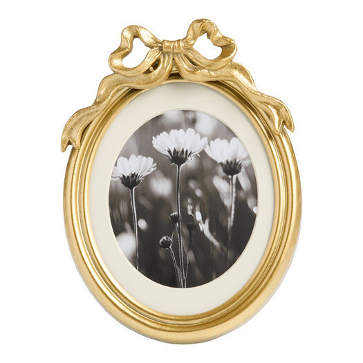 Oval Antique Gold Bow Picture Frame by World Market | World Market