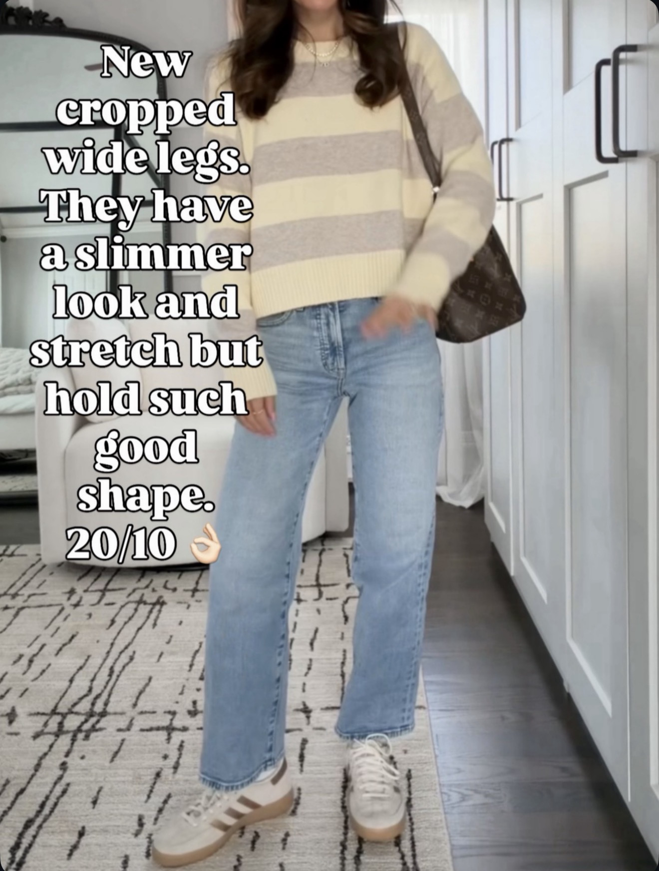 Slimming fit + stretch + holds shape = 20/10 👌 🔗⬇️ wearing size 24 and xs sweater 

#LTKSeasonal #LTKootd #LTKmomlife