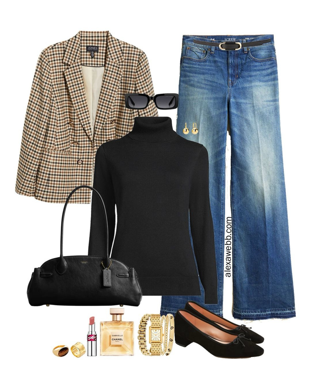 Plus Size Houndstooth Blazer Outfits - Four plus size casual outfit for fall and winter with a houndstooth jacket. Alexa Webb #plussize

#LTKMidsize #LTKSeasonal #LTKPlusSize