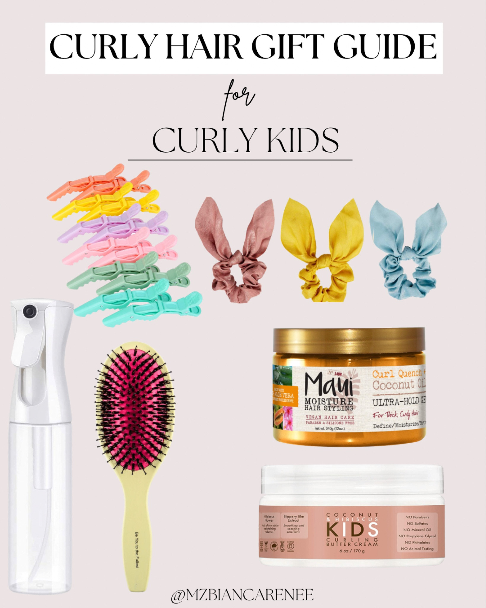 Curly hair care for kids! Make hair care for your kids easier and quicker with these tools and curly products! Also love these super adorable satin bow scrunchies!! 

#LTKGiftGuide #LTKkids #LTKHoliday