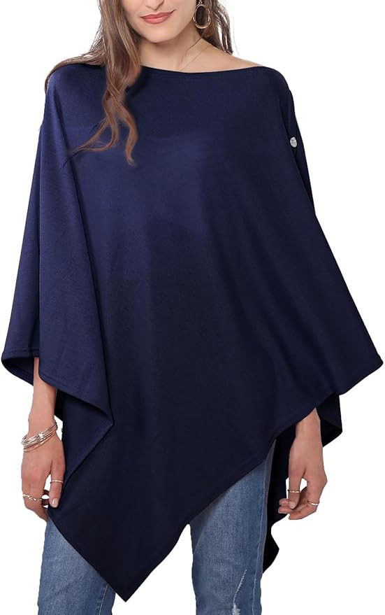 MissShorthair Versatile Women's Shawl Wrap – Soft Knitted Poncho Cape Scarf for Fall Winter | Amazon (US)