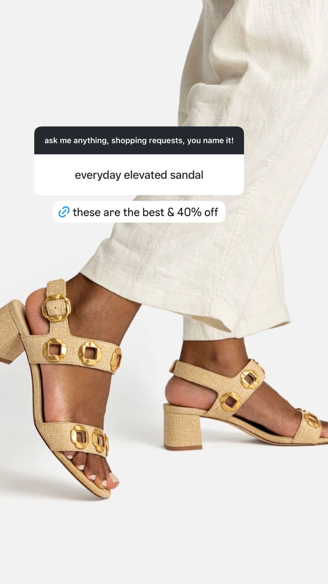 the best best elevated everyday sandals and they’re currently 40% off! wear these with jeans, dresses & skirts. they come in a few colors but I love the raffia!

#LTKSeasonal #LTKSaleAlert
