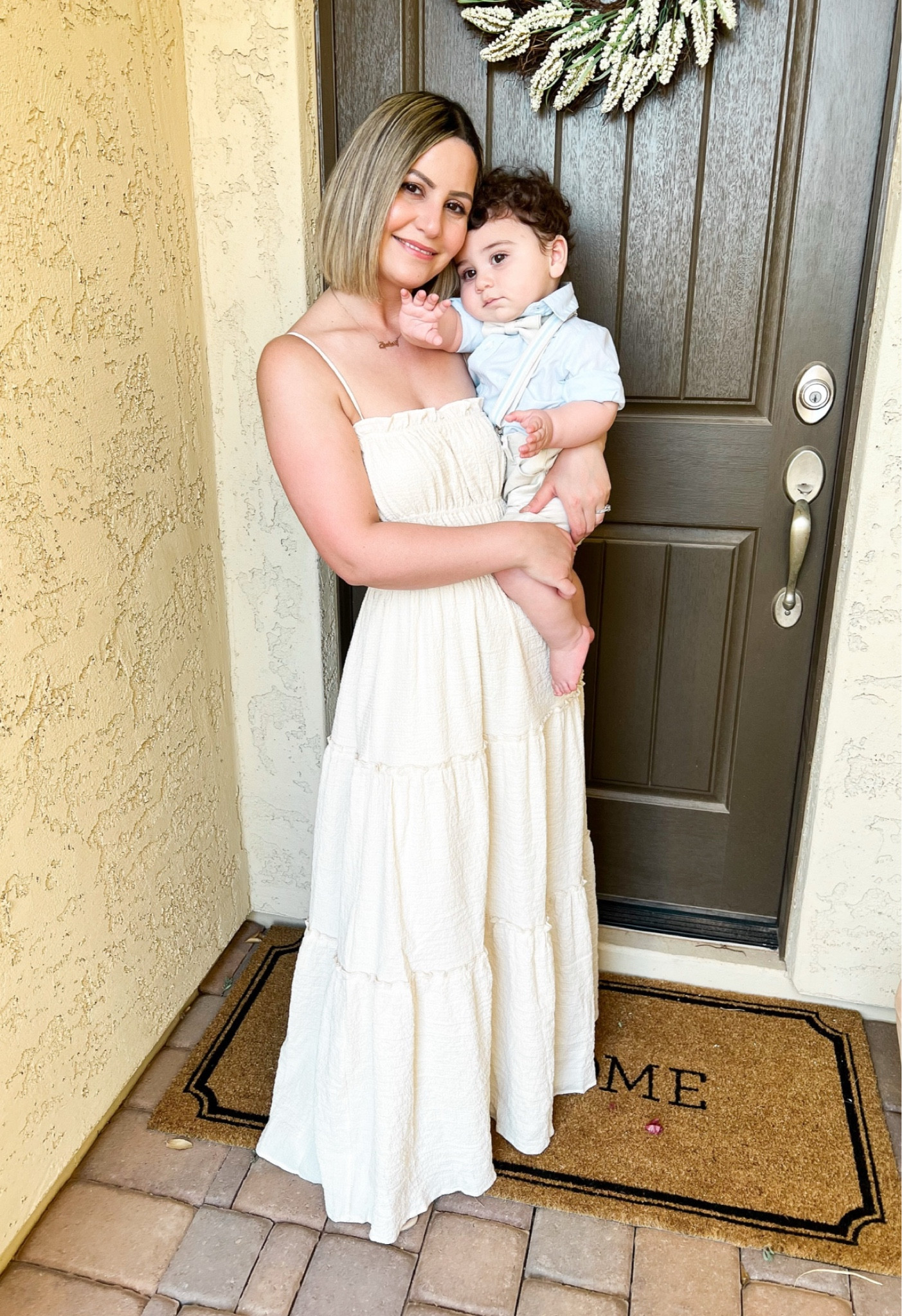 Baby + mama Easter outfit ideas!🐰 

Dress: sold out 
Baby Boy Set: EDGEHILL Collection (18M) 

#baby #babyoutfits #babyboysets #edgehillcollection #babyboystyle #newborn #toddleroutfits #mamaandmini #newbornoutfits #toddlerstyle #dress #maxidress #neutralstyle #neutraldresses #nordstromrackfinds #astrthelabel #easterdress #baptismdress #bumpfriendly #bumpdress #vacationdress #babyshowerdress #styleideas #outfitideas #springstyle #springoutfits #springdresses #petite #petitestyle #momstyle 


#LTKFindsUnder100 #LTKStyleTip #LTKFamily