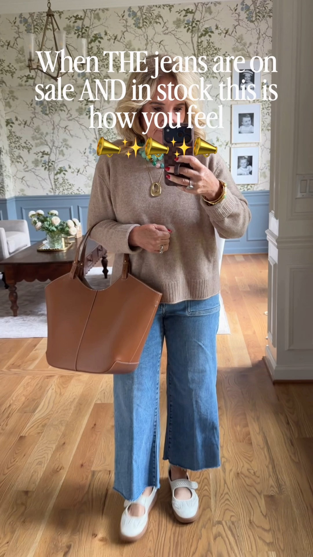 My favorite cropped premium denim is on the Nordstrom anniversary sale. I am wearing a 29 petite but you could get them and cut them to any length since they are a raw hem. 
I’ll also Link them at Anthropologie and they are available in petite there just not on sale
Top size small
10% off my bag with code NANETTE
Cashmere sweater medium

#LTKOver40 #LTKSaleAlert #LTKootd