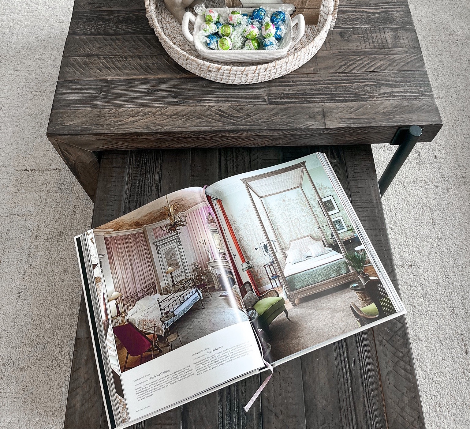 Coffee table look 
Wicker baskets are cute! 

#LTKSeasonal #LTKFind #LTKhome