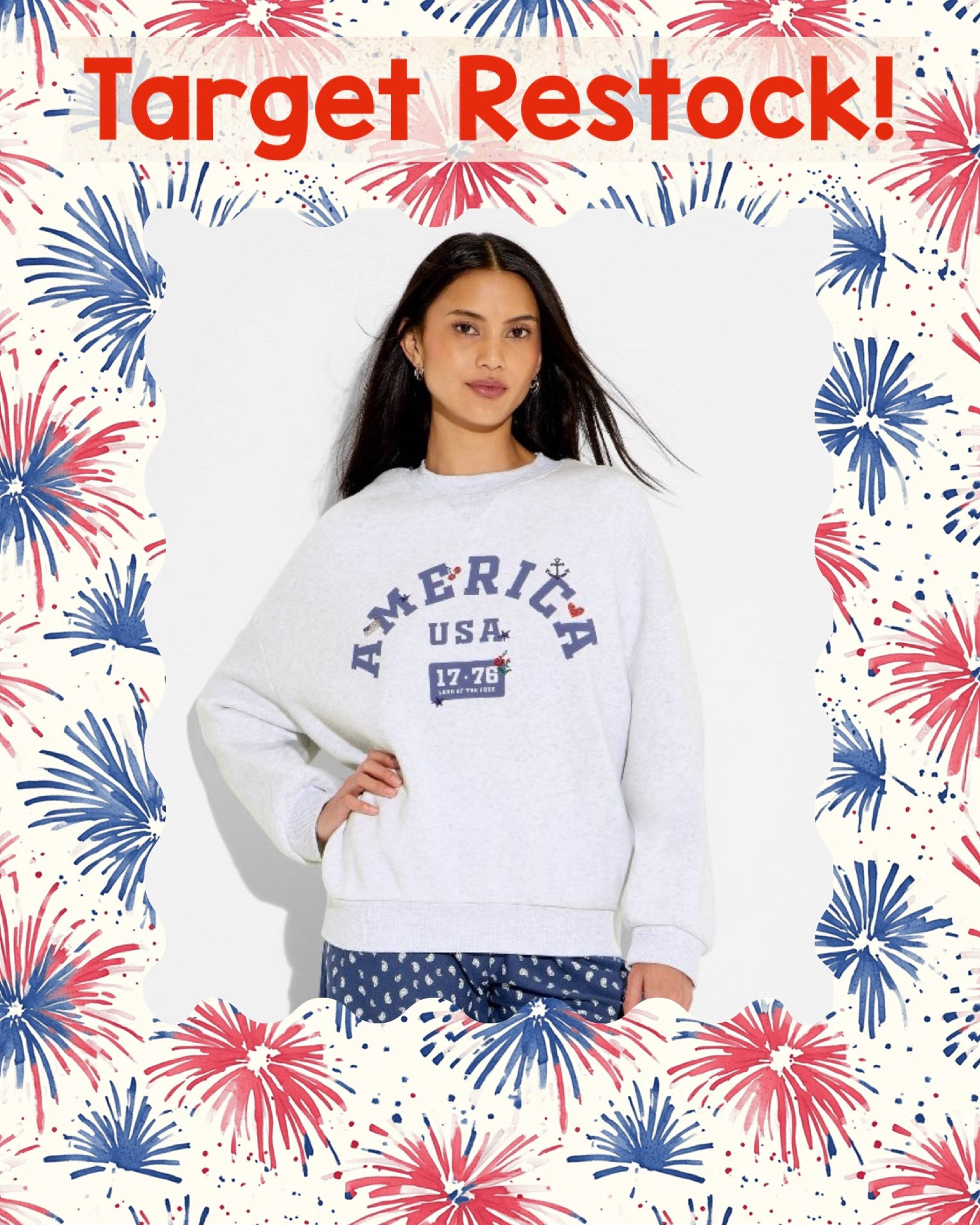 So glad Target 🎯 has been restocking some of their recent best sellers! Had to share this one since it’s been a favorite around here and it’s finally restocked after weeks of being sold out 🙌🏻 I owe and LOVE this - one of the softest sweatshirts I’ve ever put on!! Perfect for Summer 🇺🇸

#LTKSeasonal #LTKActive #LTKootd