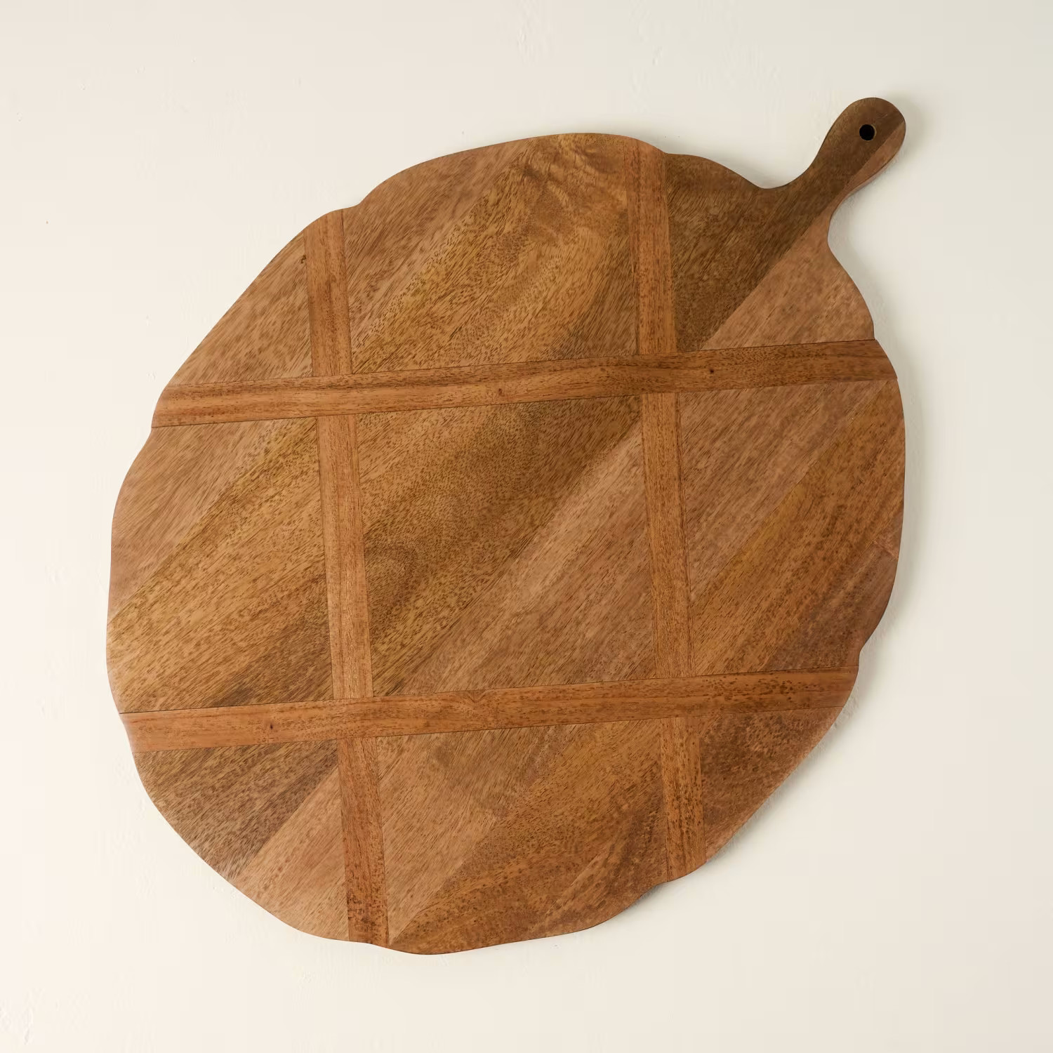 Antiqued Wood Large Oval Serving Board | Magnolia