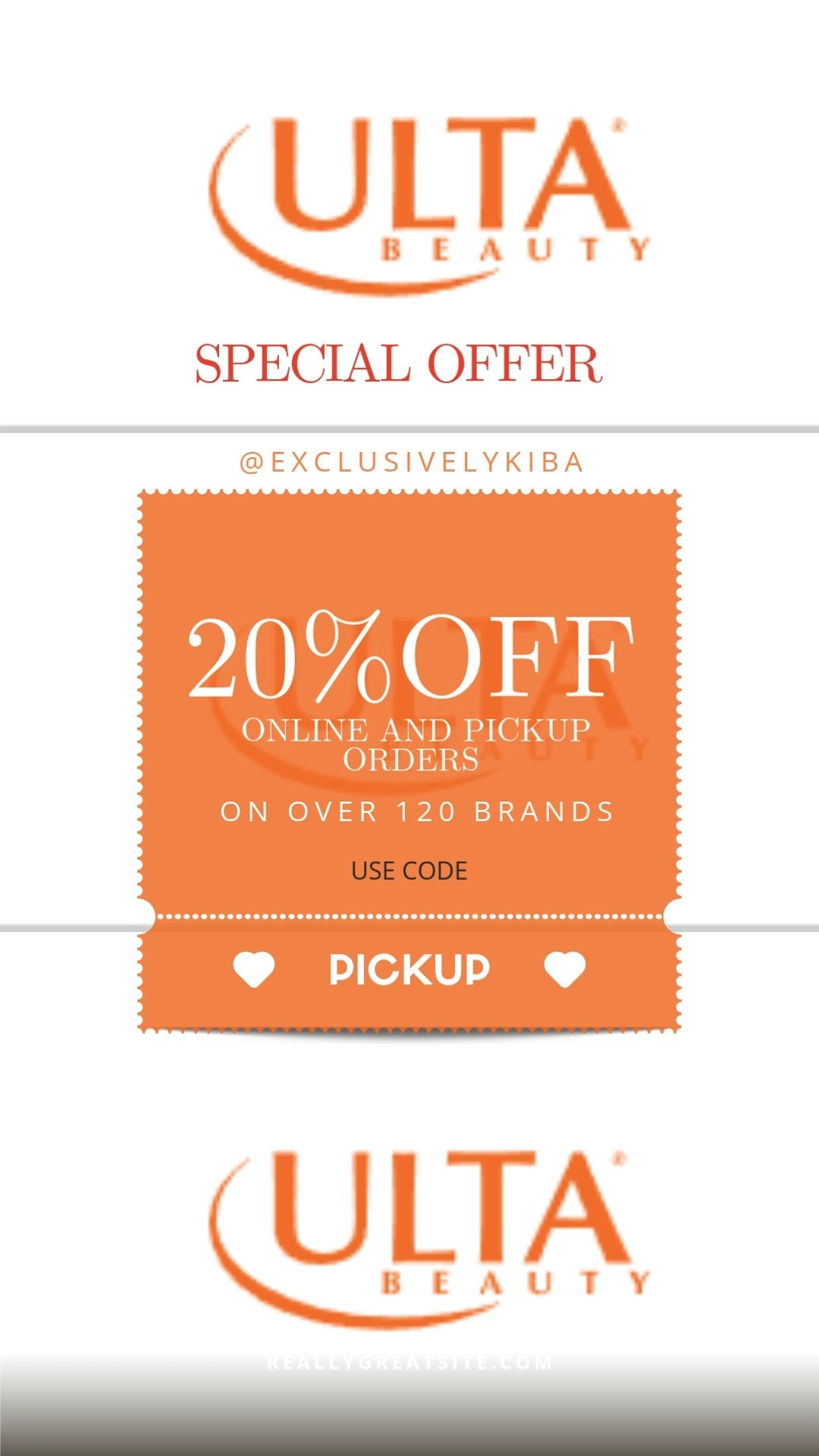 ✨ Ulta is giving 20% off over 120 brands when you buy online & pick up in store! Use code PICKUP and thank me later 😍🛒
#UltaBeauty #Ultasale 

#LTKSaleAlert #LTKBeauty