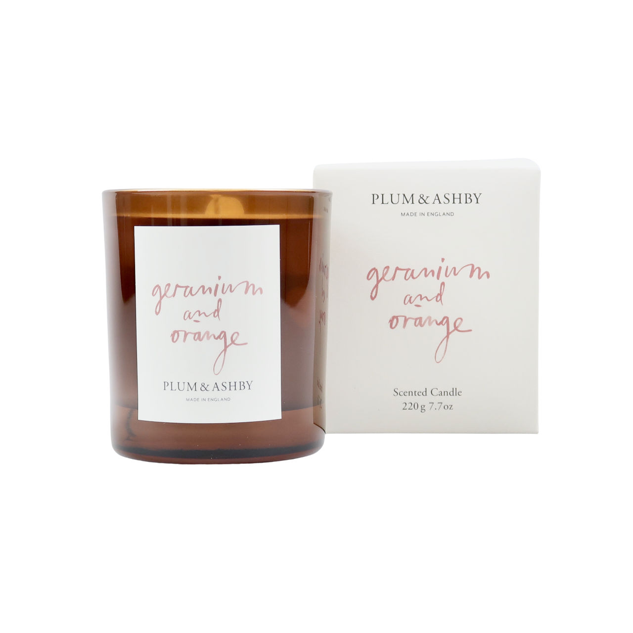 Plum + Ashby Geranium & Orange Scented Candle - Large - Trouva | Trouva (Global)