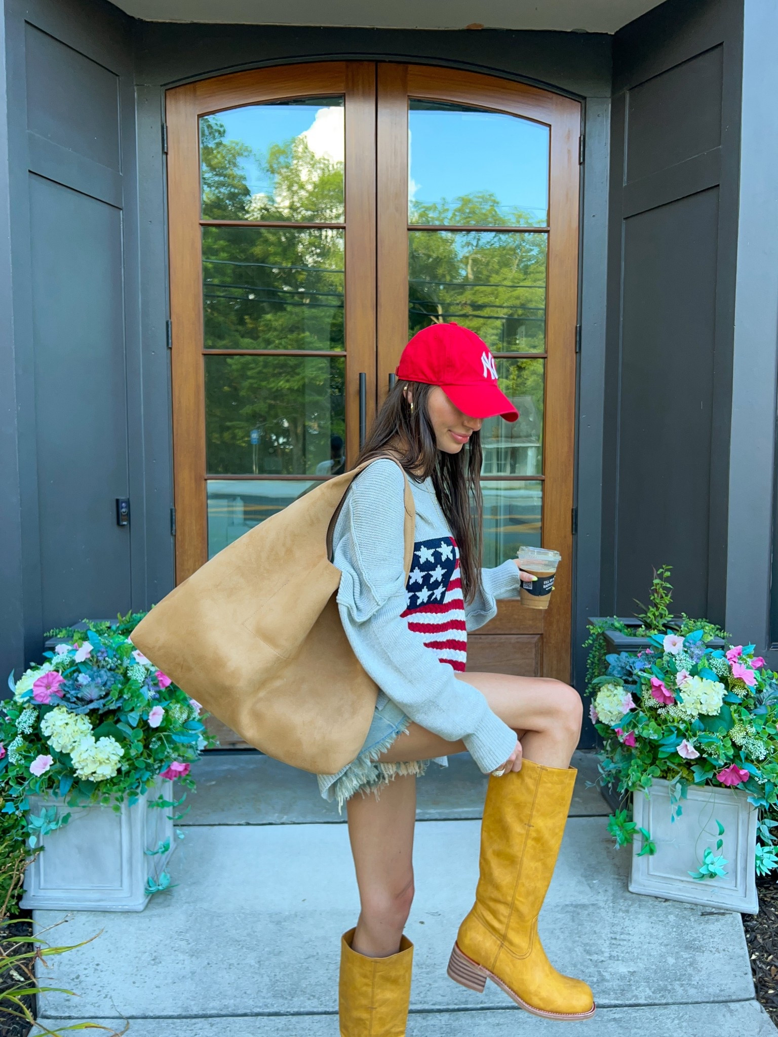 Feeling patriotic & needed a pop of fall 🍒🍂 ☕️

.

.

.

Pinterest inspo, Pinterest aesthetic, dopamine dressing, easy outfits, fall fashion trends 2025, Pinterest outfit, Frye dupe, Frye boots, fall boots 

#falltrends2025 
#fashioninspo #summerootd #pinterestoutfit #fryeboots #dopaminedressing #fallboots 

#LTKSeasonal #LTKFindsUnder50 #LTKSaleAlert