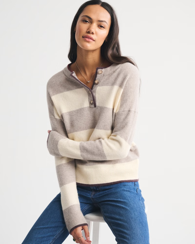 Easy Mockneck Sweater | Abercrombie & Fitch (US)
