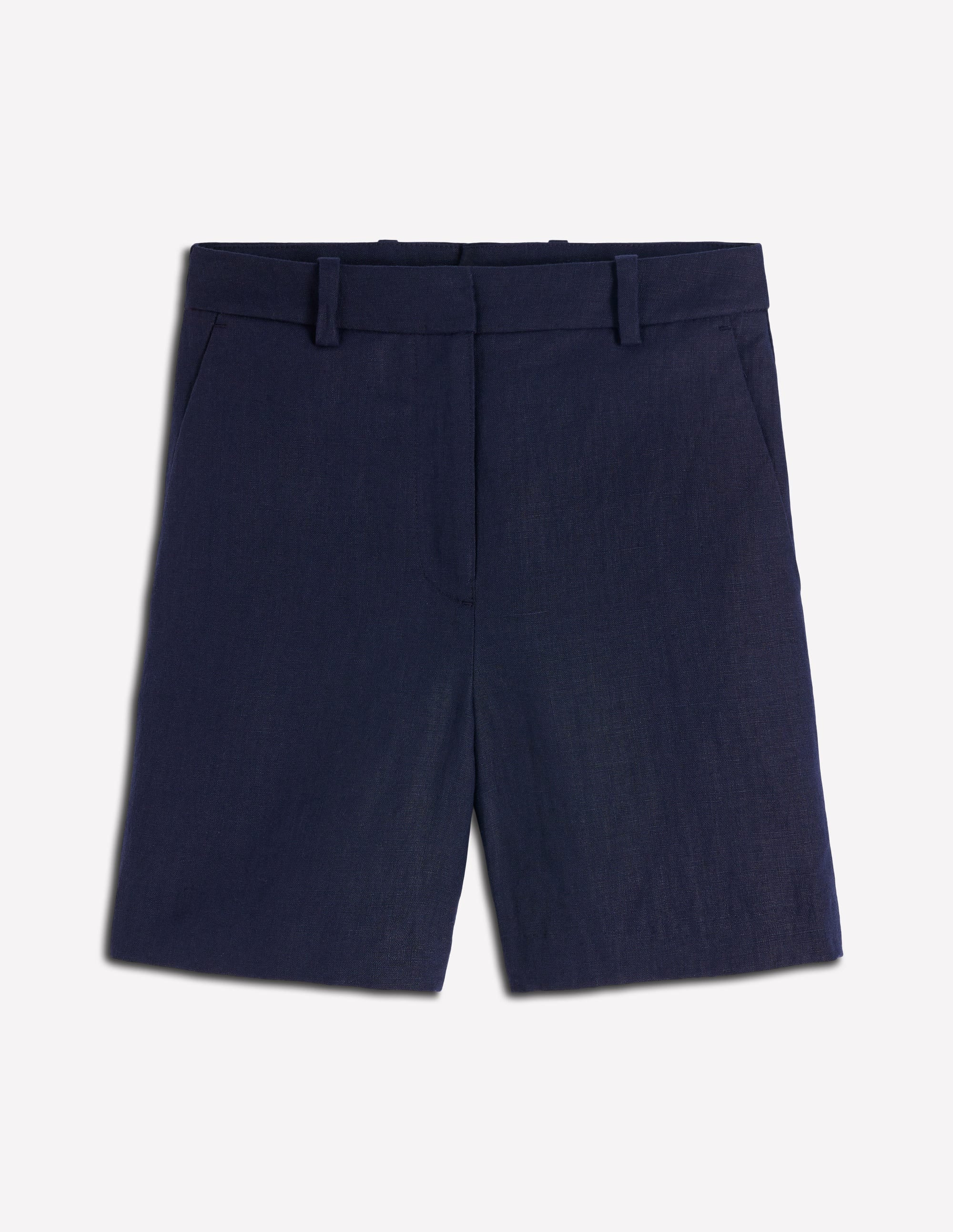Belgravia Linen Shorts-Navy | Boden (US)