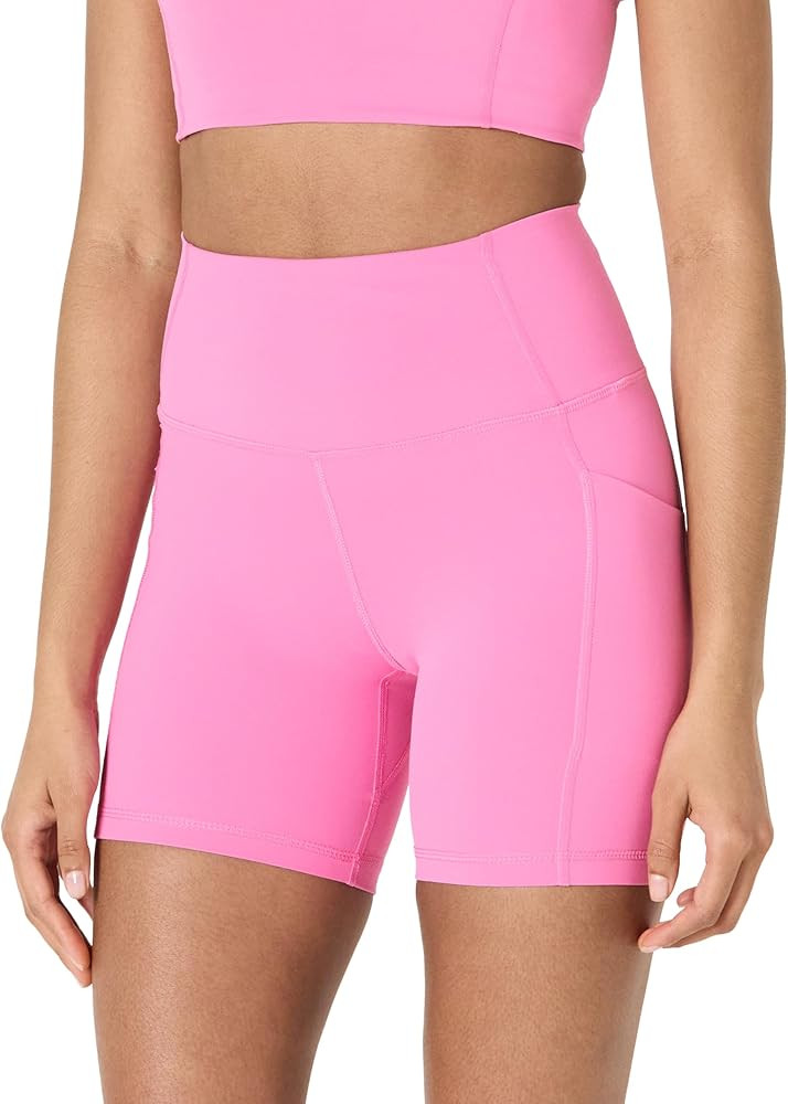 Amazon Essentials Women's Active FormFlex Buttery Soft High Waist Yoga Biker Shorts | Amazon (US)