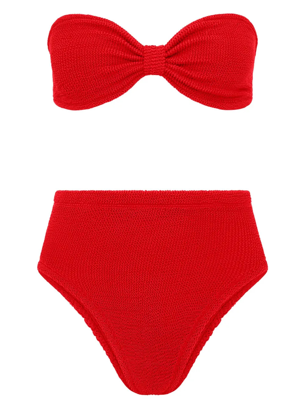 Hunza G Ruby stretch-design Bikini Set  - Farfetch | Farfetch Global