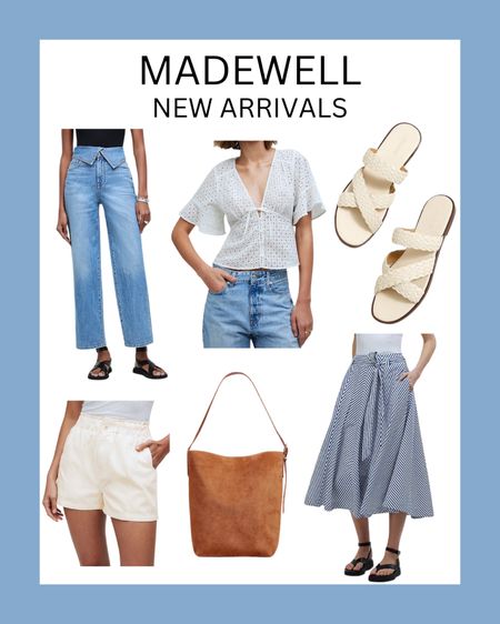 Wide leg crop jeans, eyelet top, sandals, paper bag shorts, bucket tote, flared midi skirt 

#LTKSeasonal #LTKstyletip