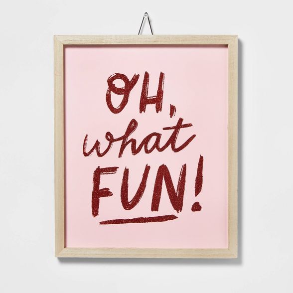 Oh What Fun Hanging Sign - Wondershop&#8482; | Target