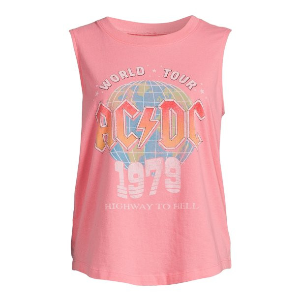 Time and Tru Women's Graphic Print Band Tank Top | Walmart (US)
