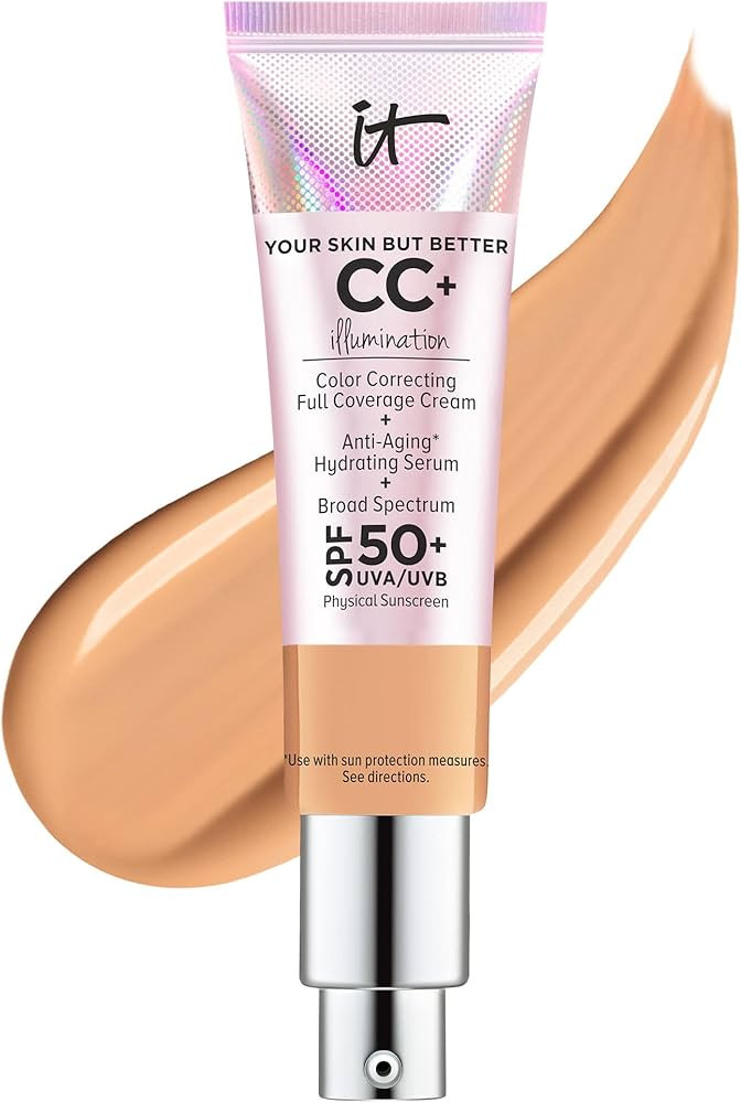 IT Cosmetics Your Skin But Better CC+ Cream Illumination - Color Correcting Cream, Full-Coverage ... | Amazon (US)