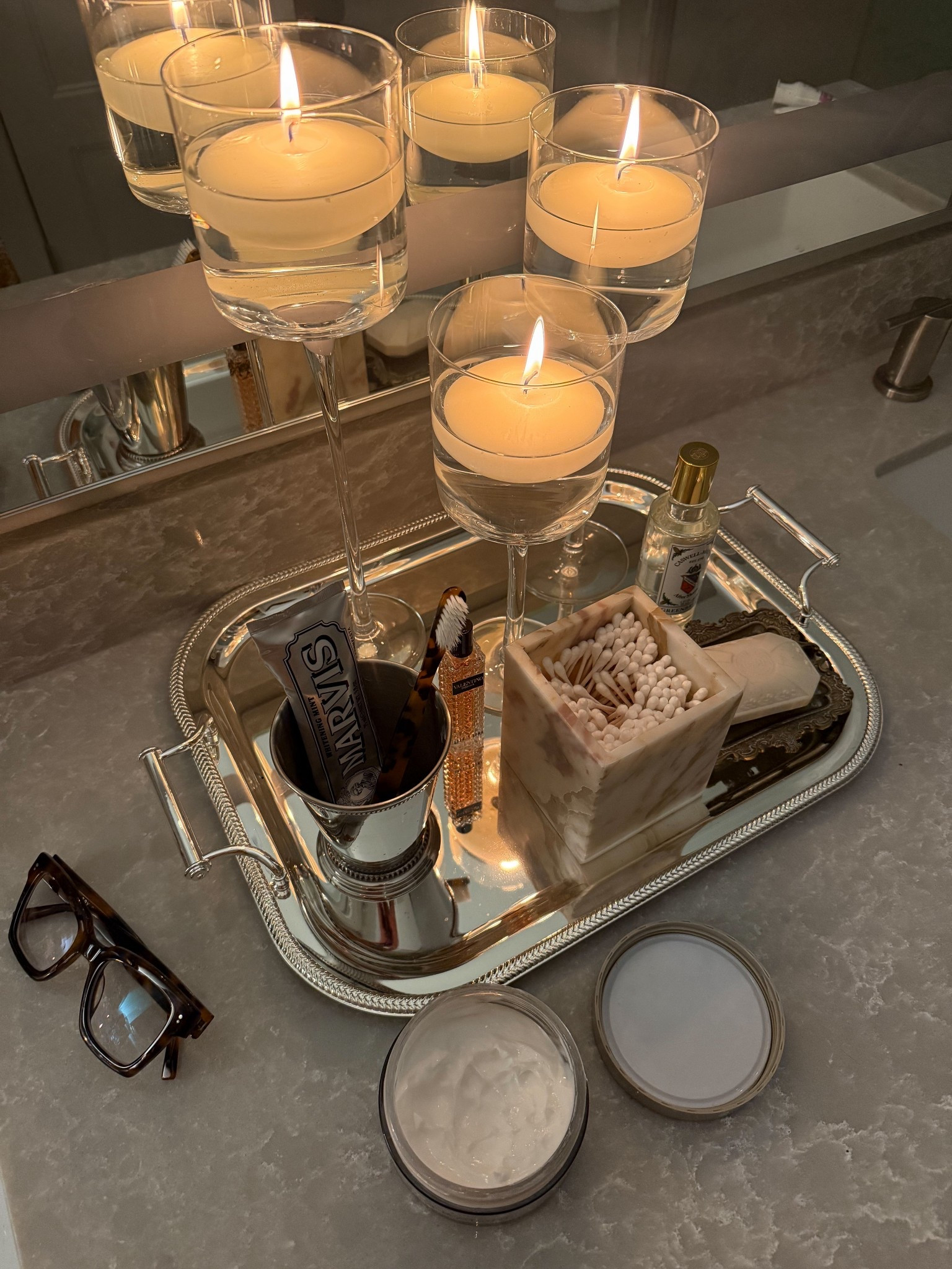 bathroom organization🕯️

#LTKHome #LTKselfcare #LTKmorningroutine