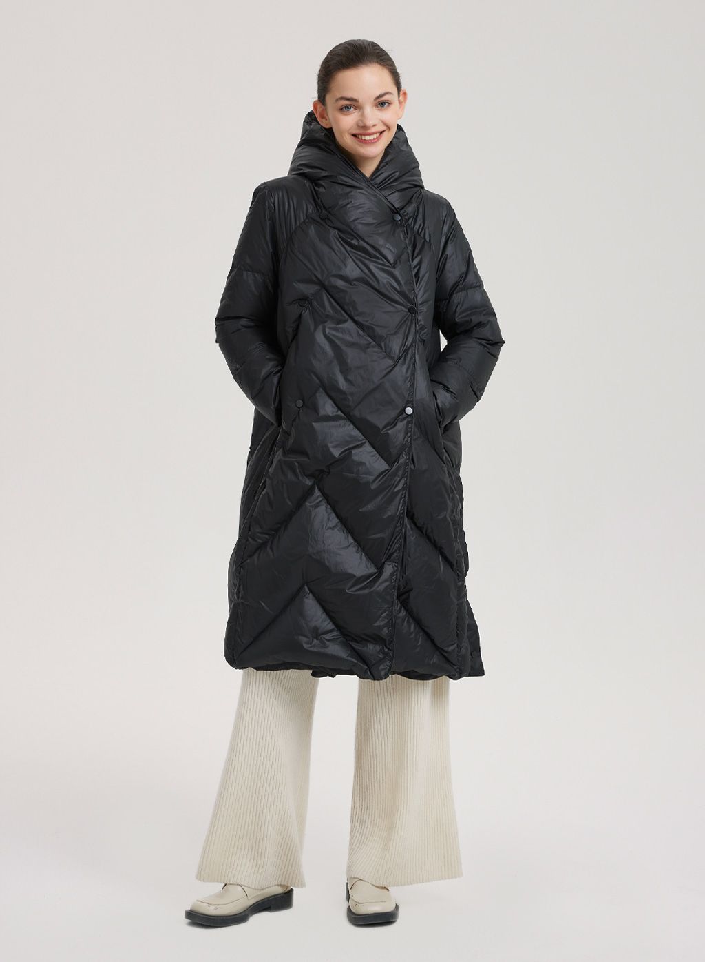 Hooded Quilted Padded Ripstop Coat | NAP Loungewear