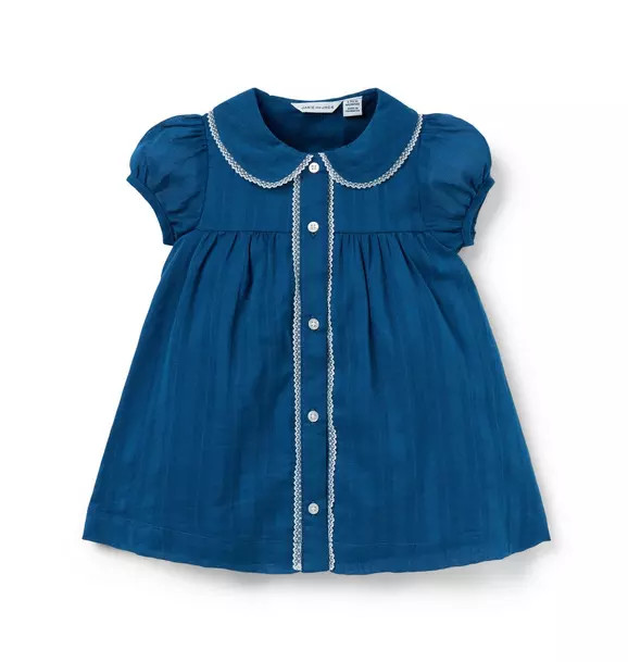 Baby Textured Stripe Collar Dress | Janie and Jack