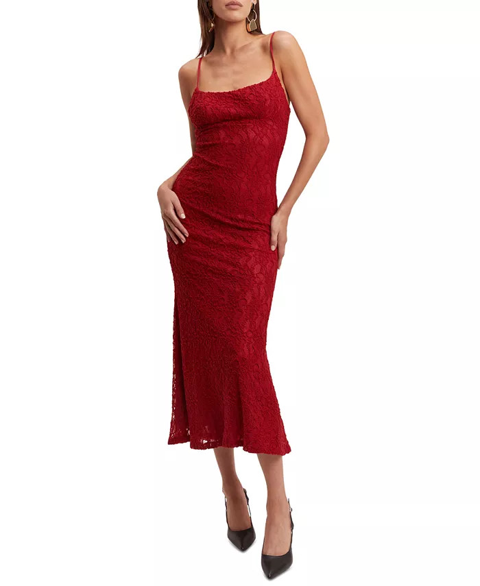 Women's Lace Midi Dress | Macy's