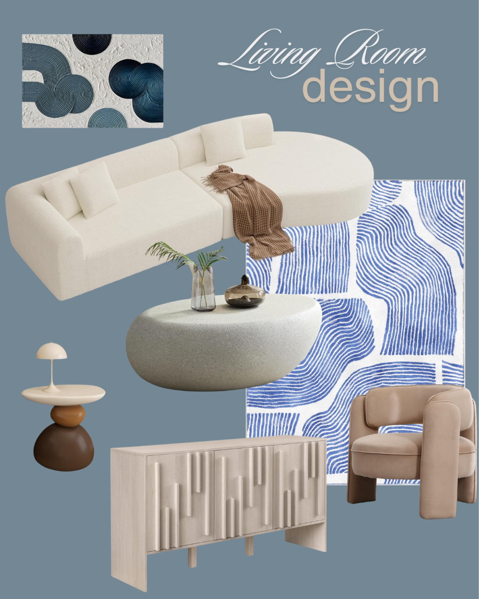 Living room, sofa, couch, area rug, accent chair, sideboard, side table, coffee table, wall art 

#LTKSeasonal #LTKHome #LTKStyleTip